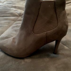 Beautiful gray suede ankle boots. Purchased from Nordstrom, hardly ever worn.